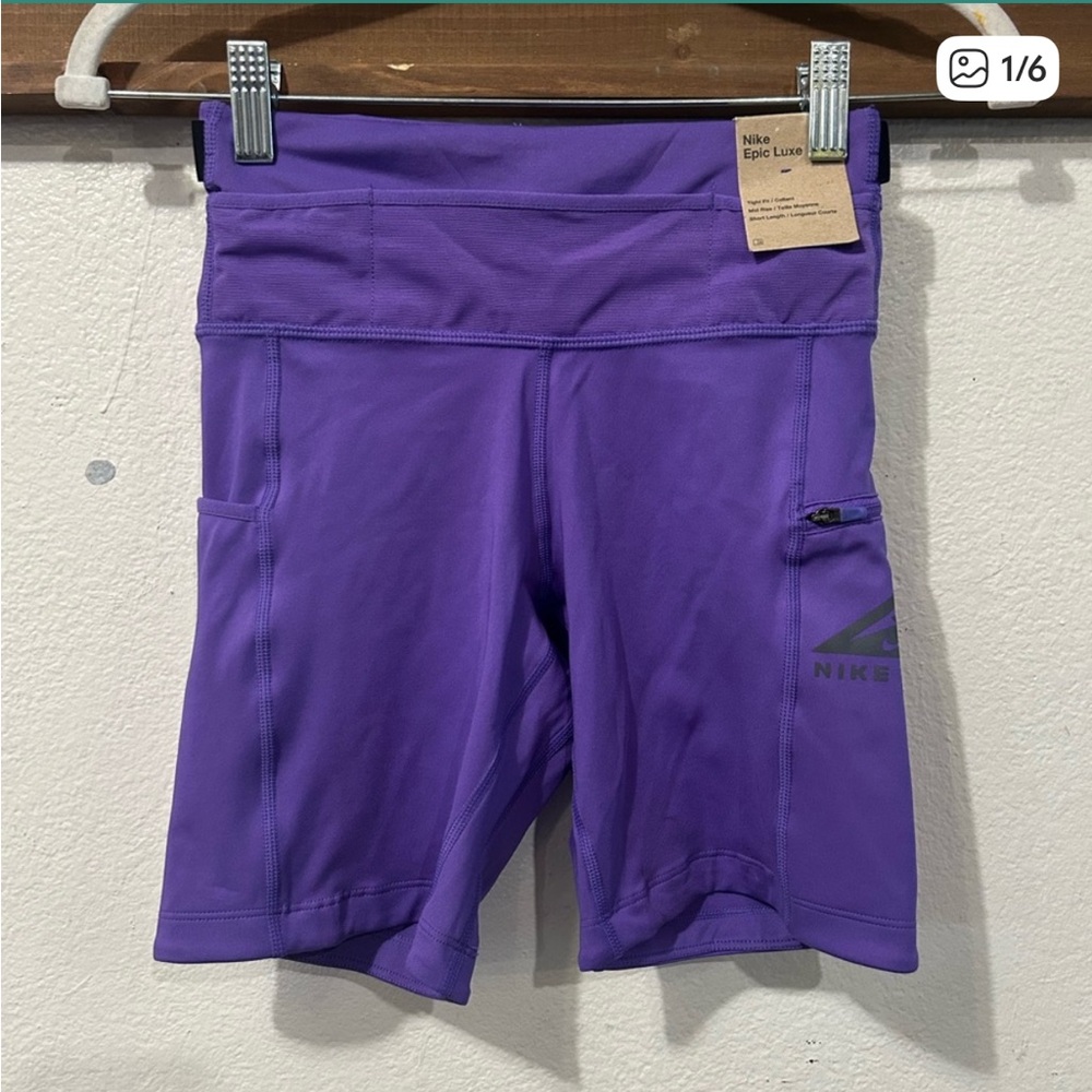 Nike Women's Purple Dri-FIT Running Shorts